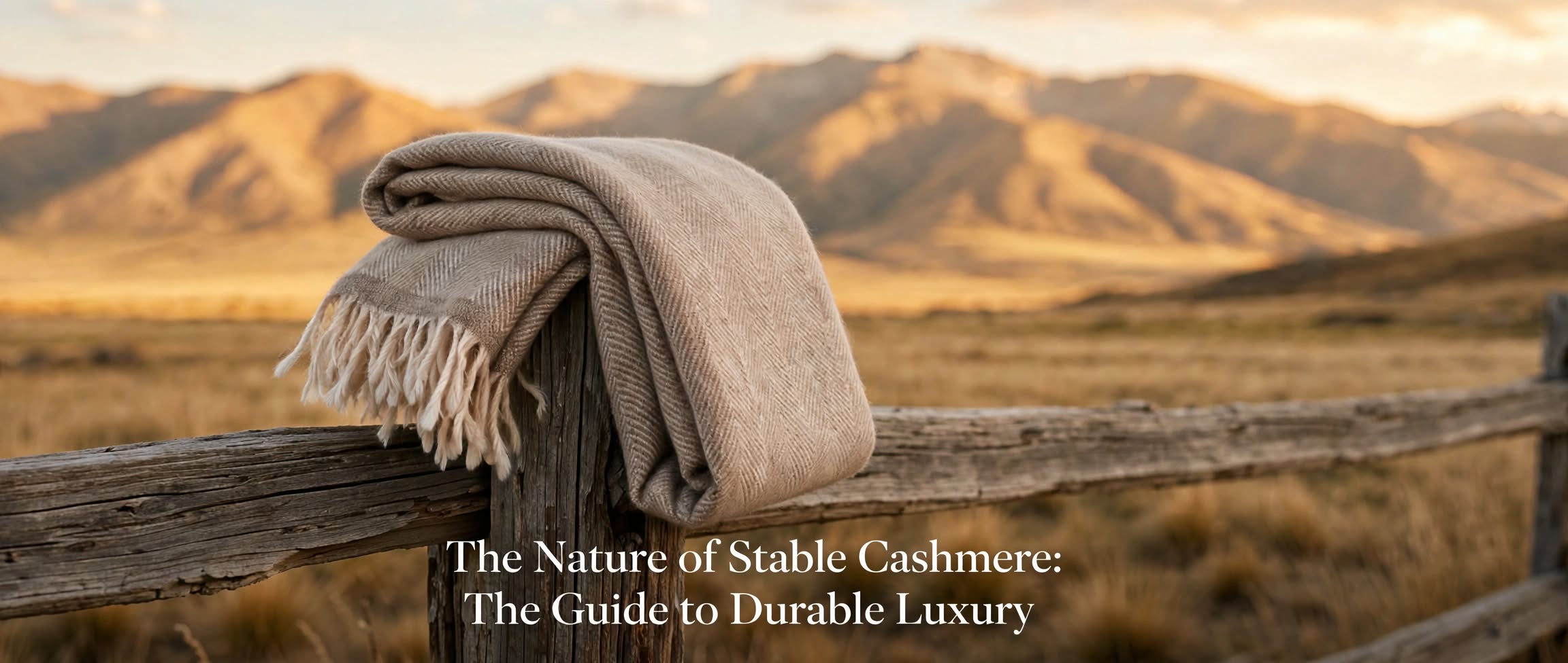 A high-end cashmere scarf and pashmina stole showcasing durable luxury craftsmanship that doesn't pill.