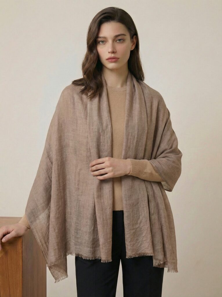 Dune Whisper in sable Ancien Cashmere Stole